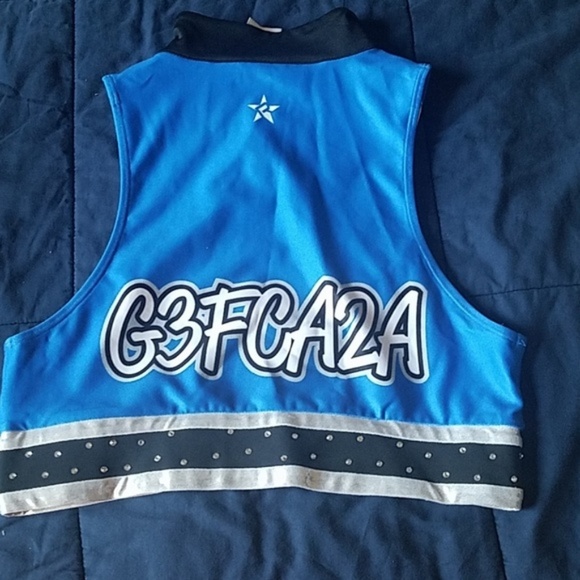 ISO cheer athletics zip it up sports bra SZ XXL - Picture 2 of 3